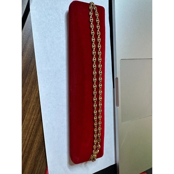 Gucci GG Flexible Mariners Link Necklace in 18kt Yellow Gold 17 1/2' 13,69 grams - Picture 6 of 12